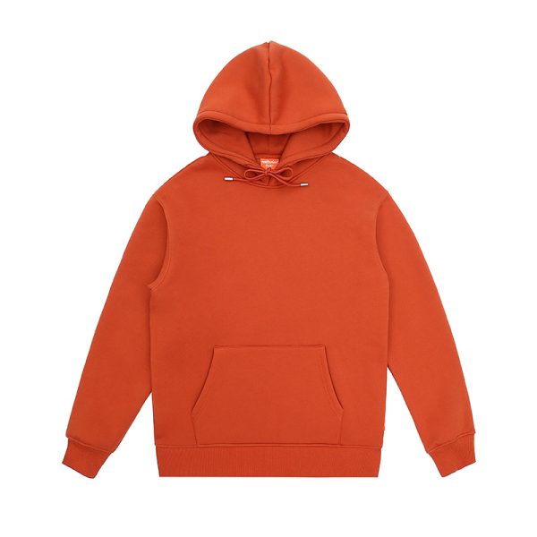 360g Plush loose fit solid round neck sweater - Image 5