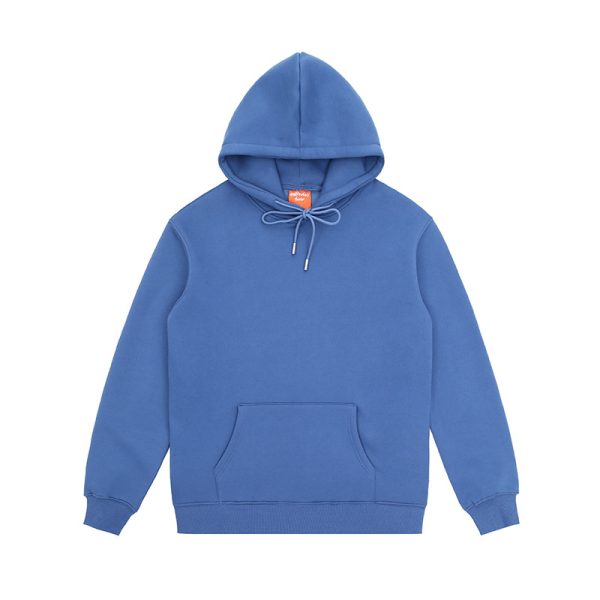 360g Plush loose fit solid round neck sweater - Image 4