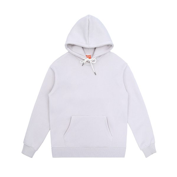 360g Plush loose fit solid round neck sweater - Image 6